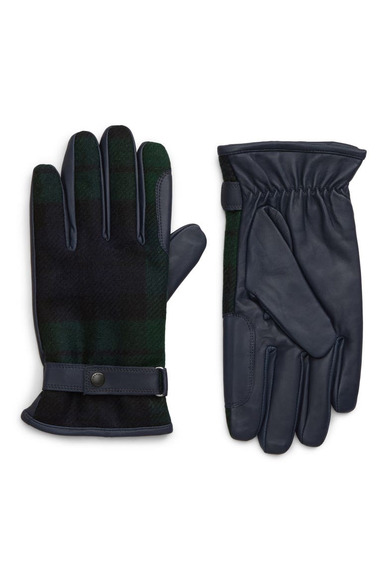 Newbrough Gloves, Main, color, BLACK WATCH