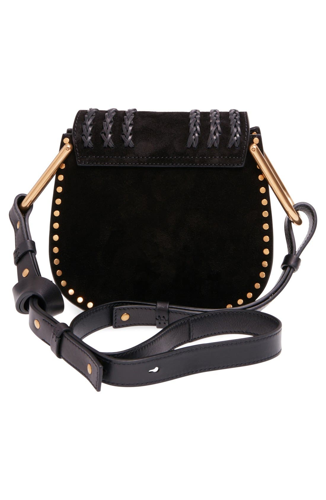 'Mini Hudson' Crossbody Bag, Alternate, color, BLACK