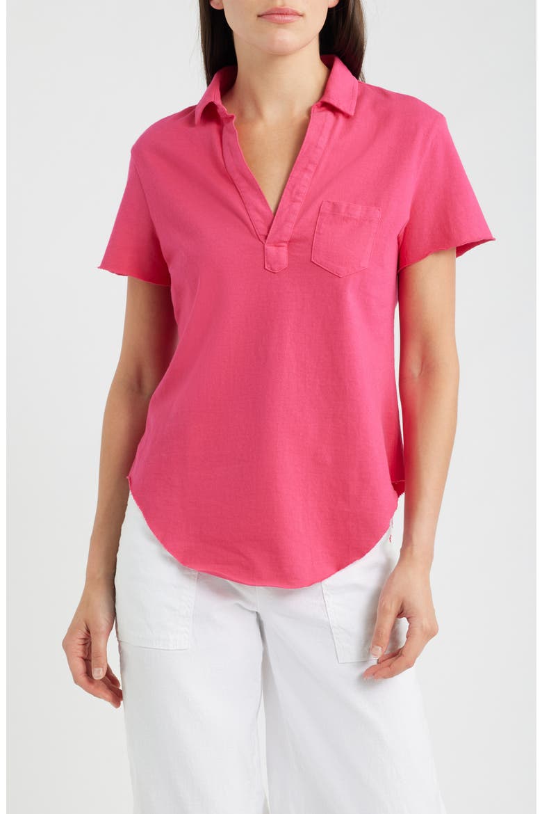 Cotton Jersey Polo, Main, color, ZNIA