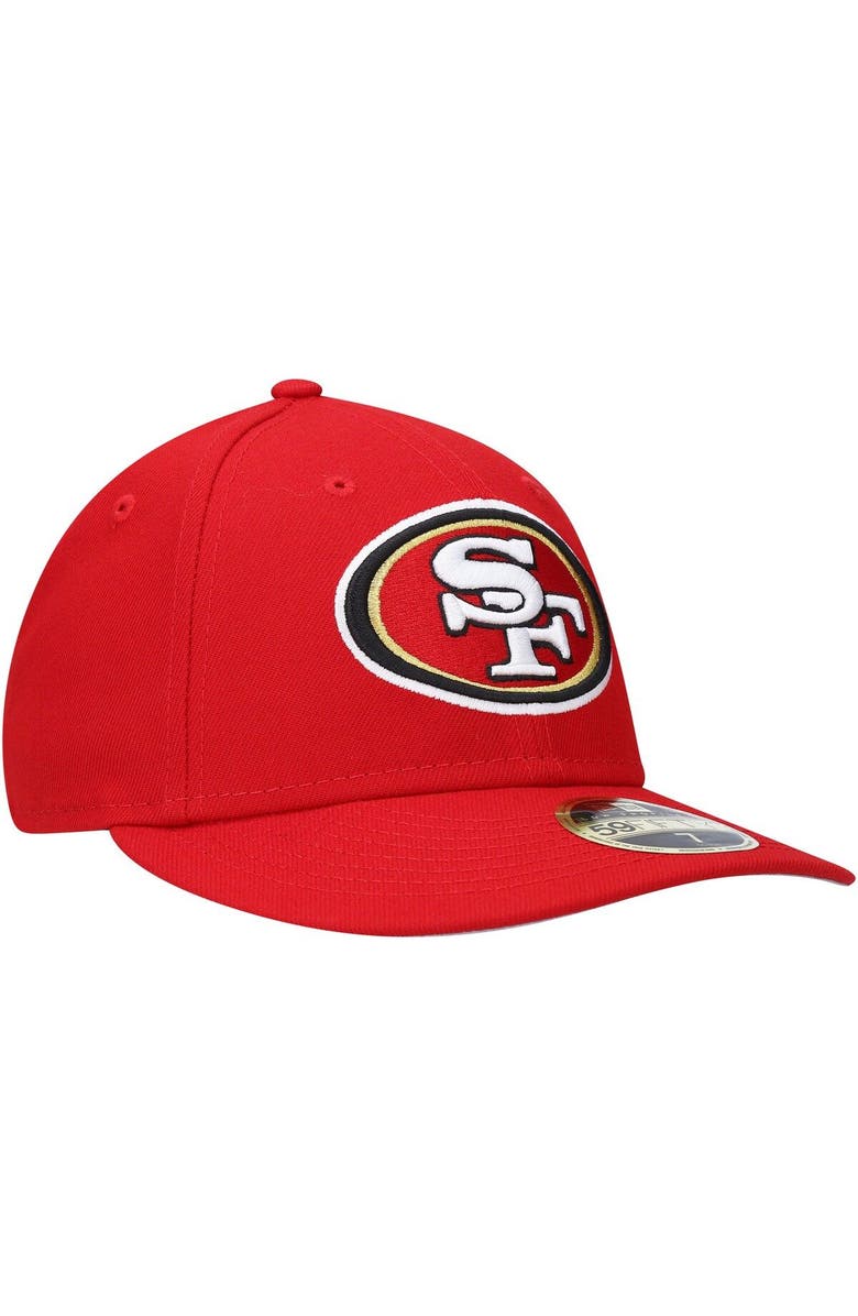 New Era Men's New Era Scarlet San Francisco 49ers Omaha Low Profile 59FIFTY Fitted Hat, Alternate, color, Scarlet