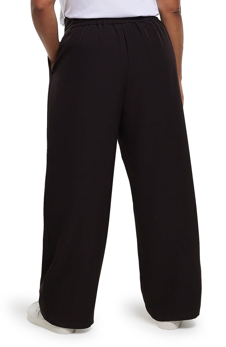 River Island Pleated Wide Leg Trousers, Alternate, color, 