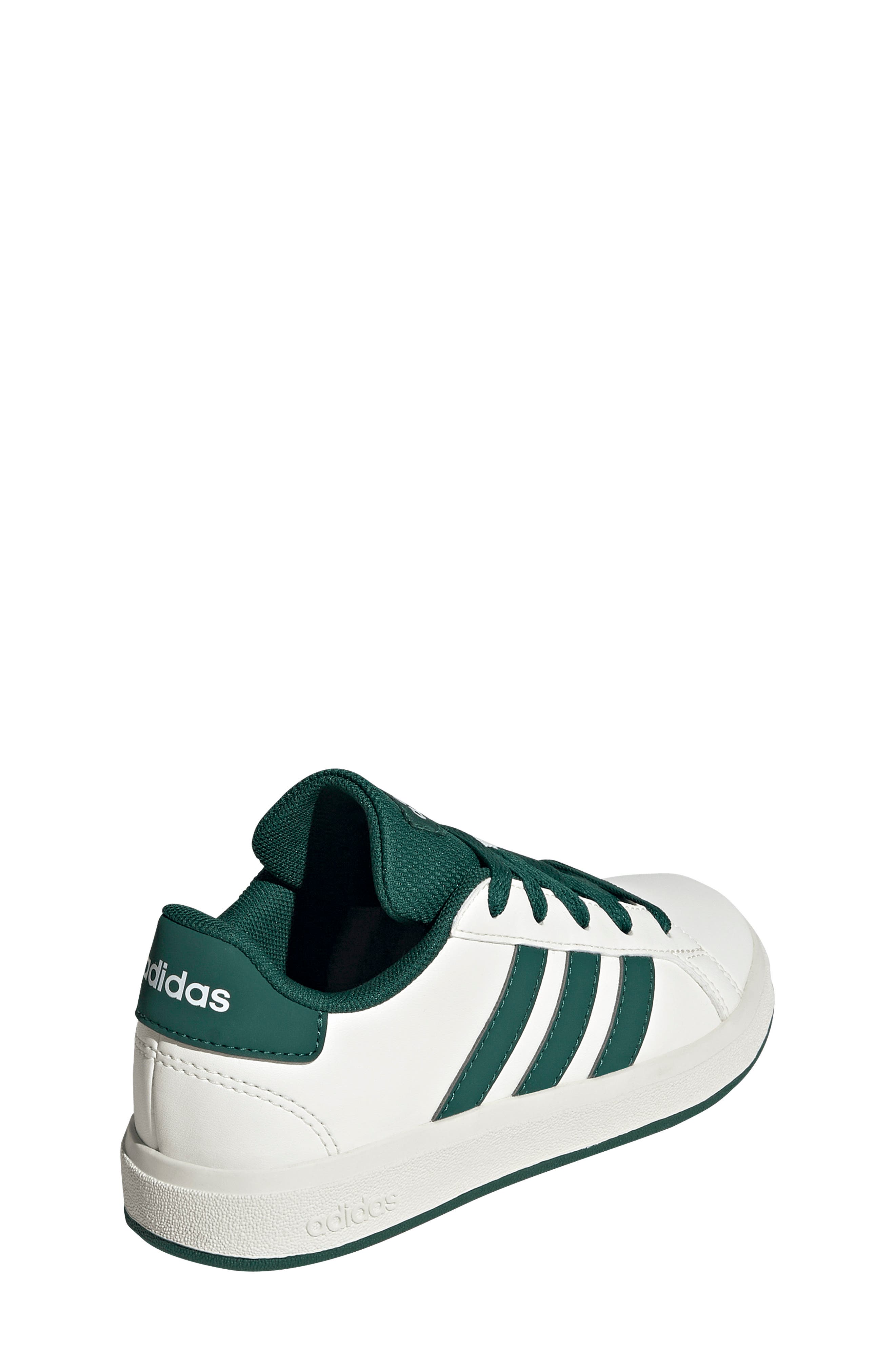adidas Kids' Grand Court 2.0 Sneaker, Alternate, color, Off White/ Green/ Black