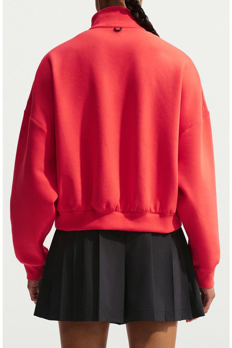 24.7 ImpossiblySoft Dri-FIT Oversize Half Zip Top, Alternate, color, LIGHT CRIMSON/UNIVERSITY RED