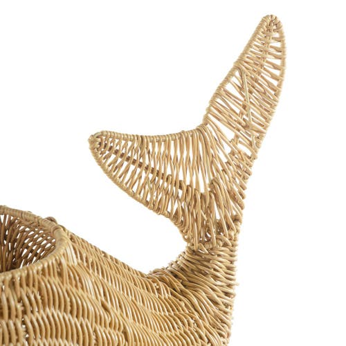 Kaplan Early Learning Company Whale Washable Wicker Floor Basket In Brown