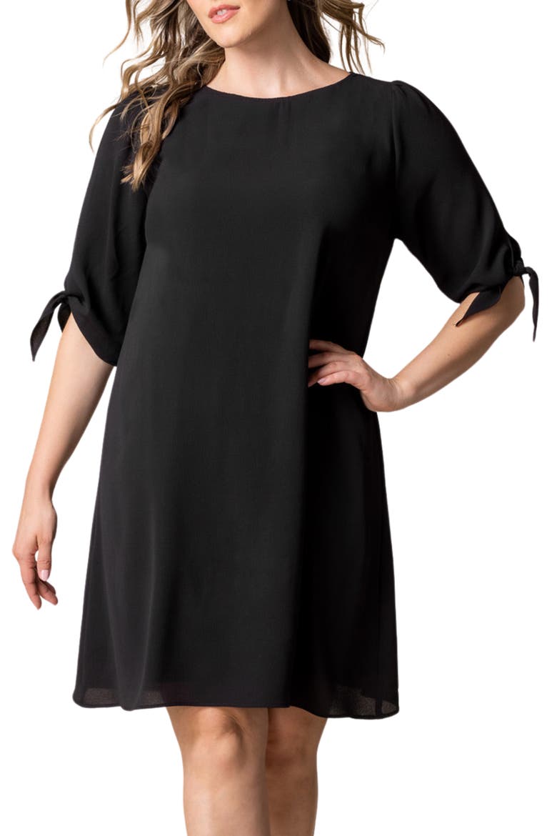 Manhattan Shift Dress, Alternate, color, BLACK NOIR