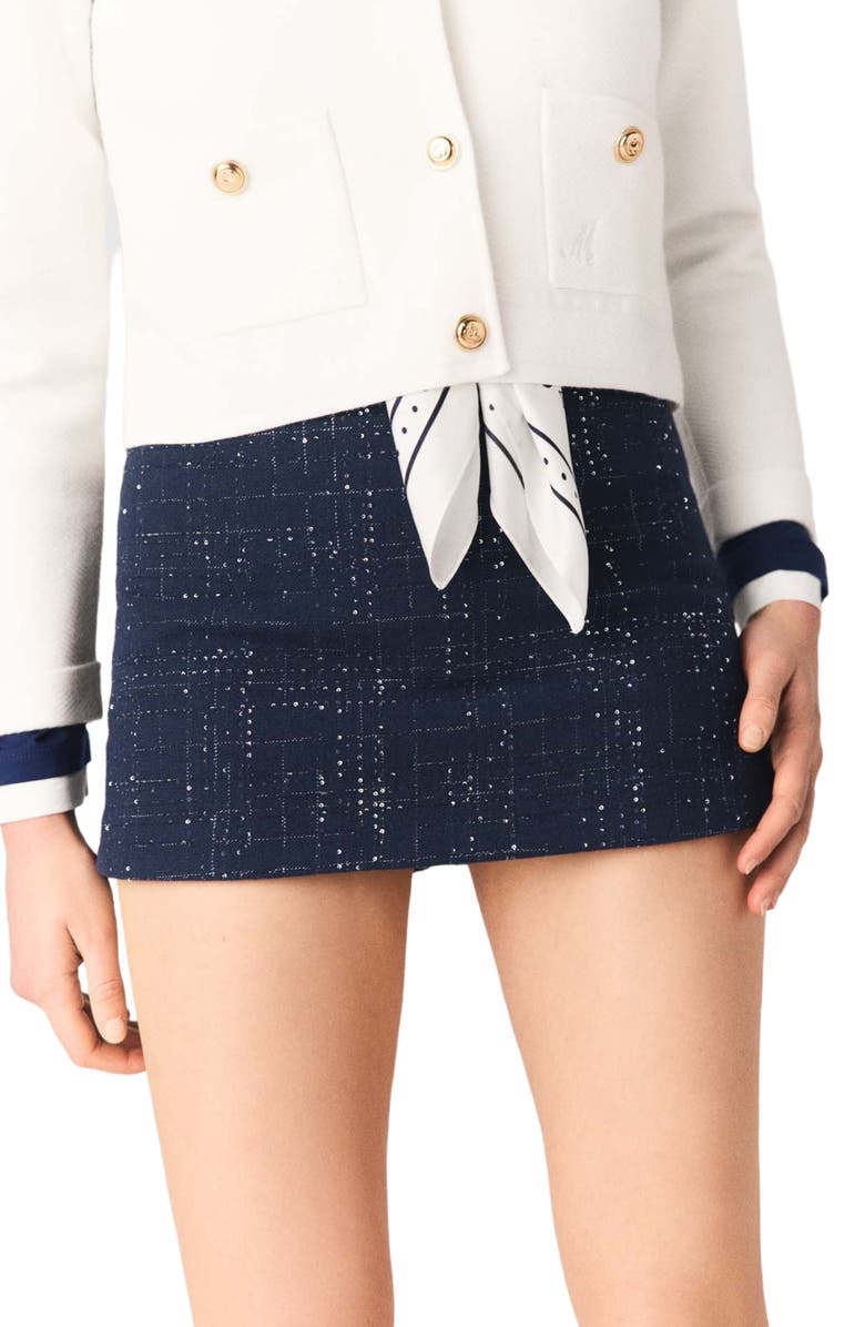 maje Skort, Alternate, color, Navy