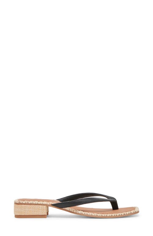 Dolce Vita Barty Flip Flop In Black Leather