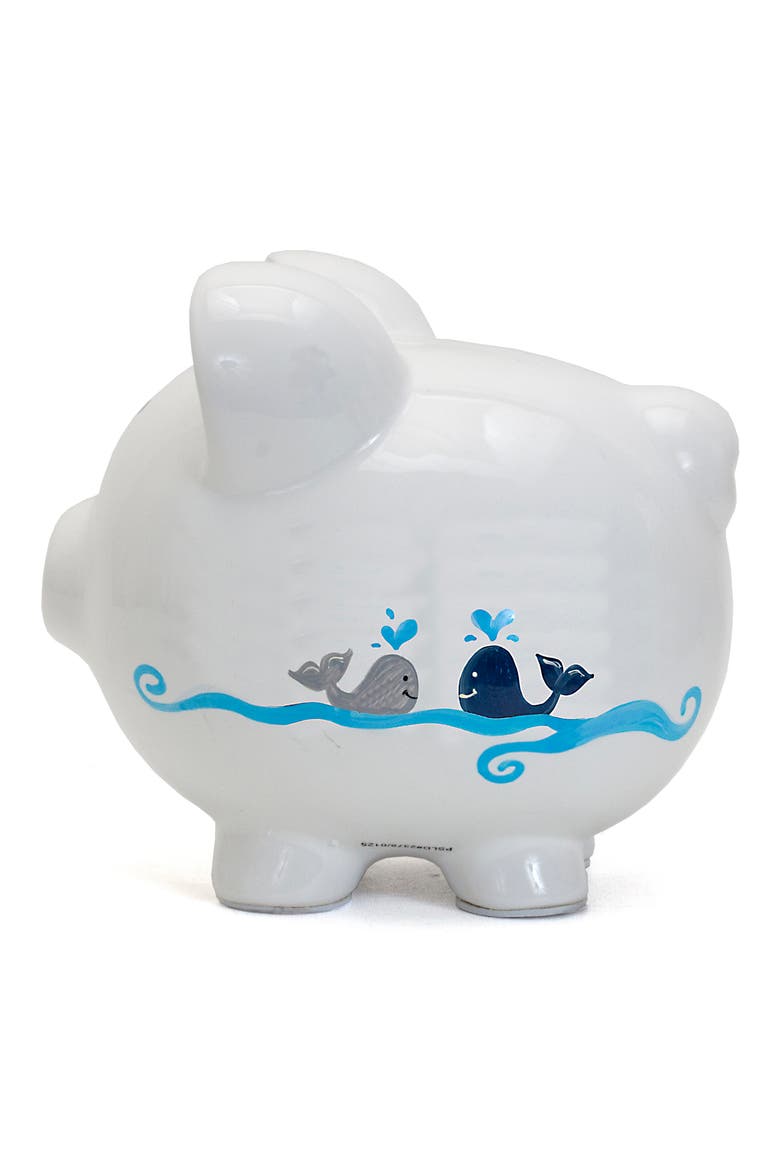 Noah's Ark Ceramic Piggy Bank, Alternate, color, WHITE