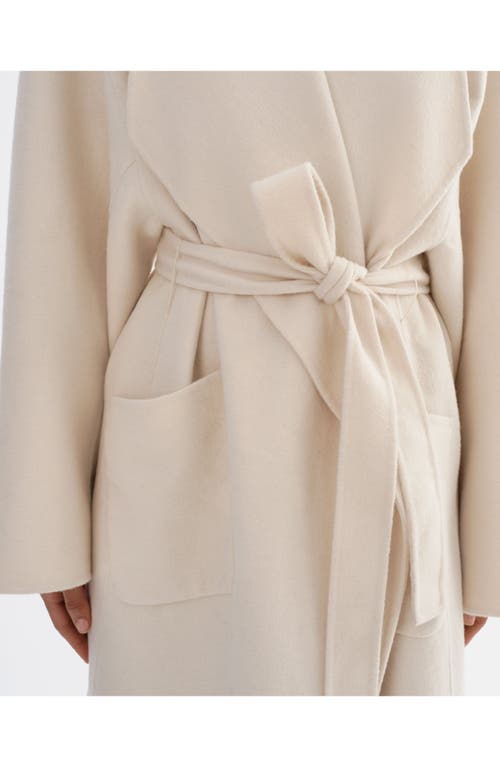 Lamarque Coreen | Belted Wool Maxi Coat In Animal Print