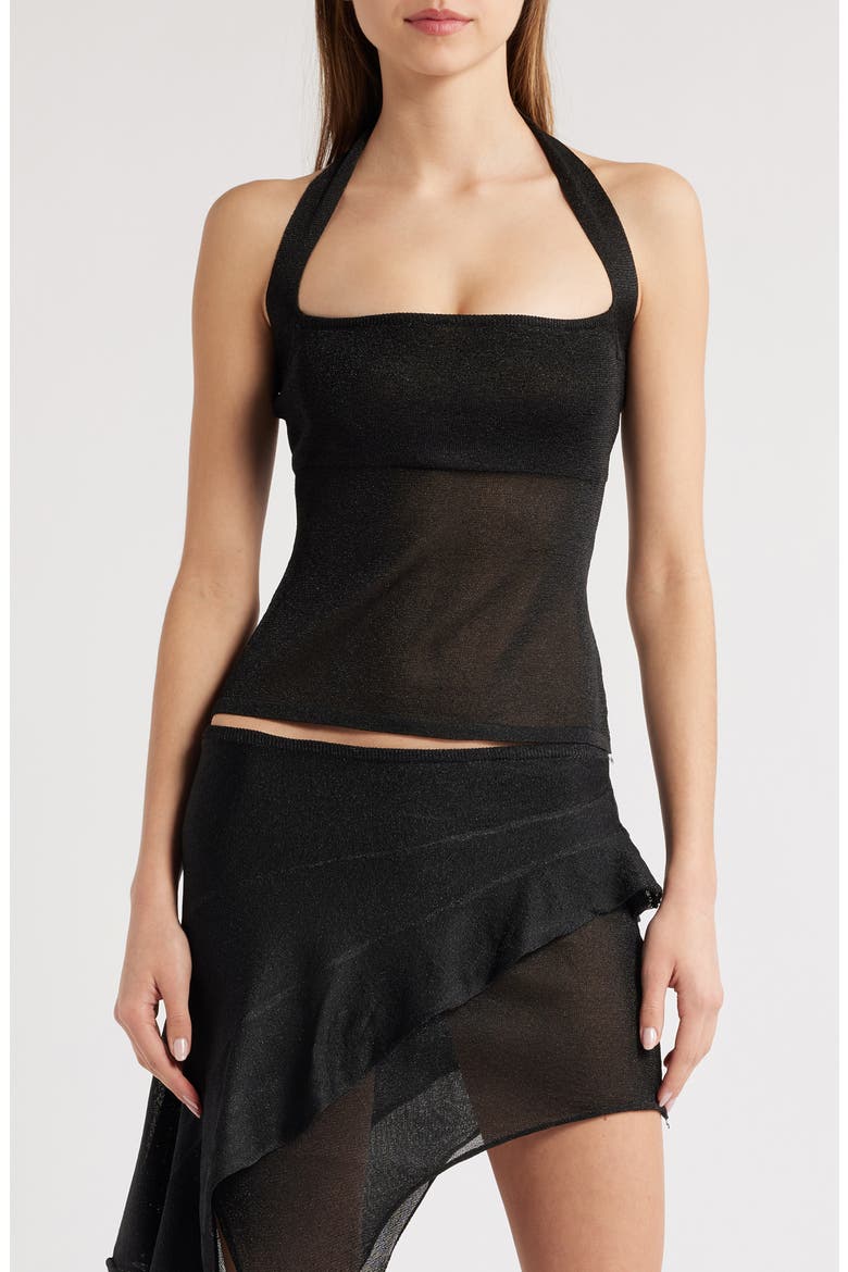 Palisades Halter Top, Main, color, ONYX
