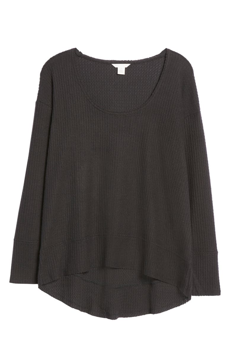 Caslon<sup>®</sup> Brushed Waffle Knit Top, Alternate, color, 