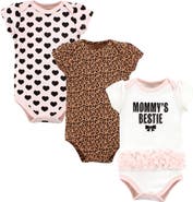 Hudson Baby Cotton Bodysuits 3-Pack