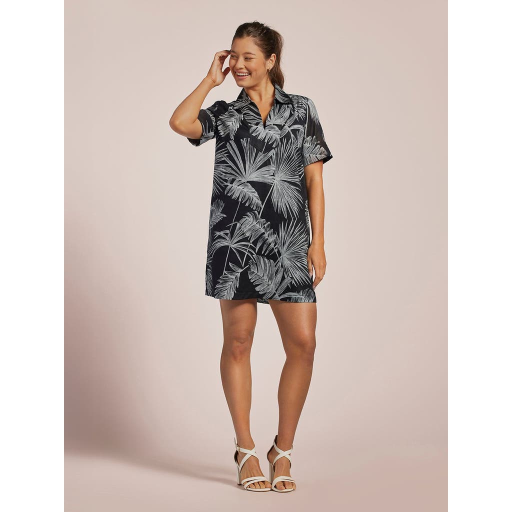 Tori Richard Chalk A Lot Monica Dress In Black