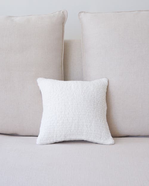 Shop Voz Chunky Flamme Pillow Small In Ivory