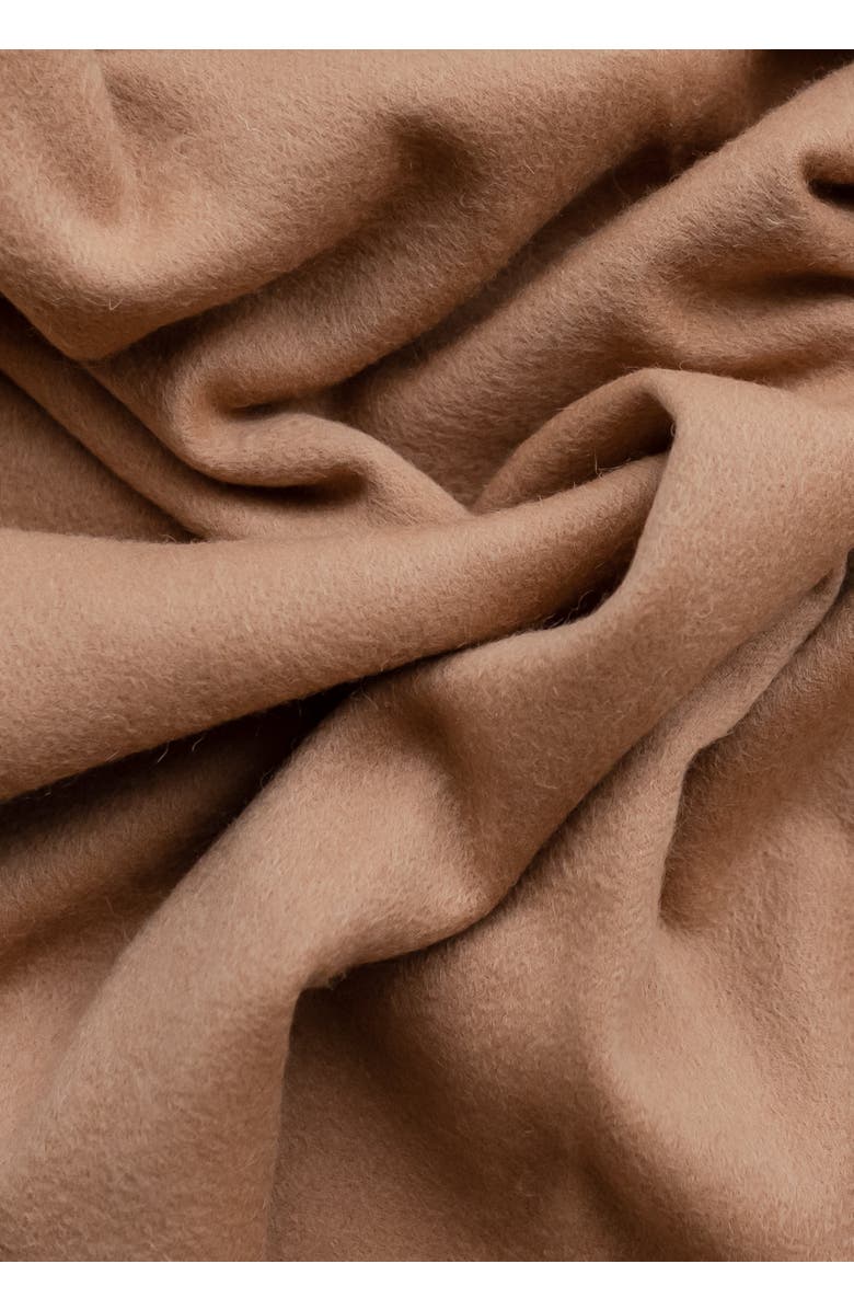 TBCo Lambswool Block Color Blanket Scarf, Alternate, color, Camel