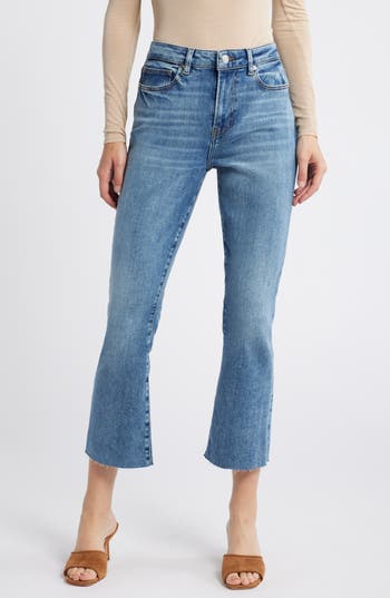 FRAME FRAME LE CROP RAW HEM MINI BOOTCUT JEANS