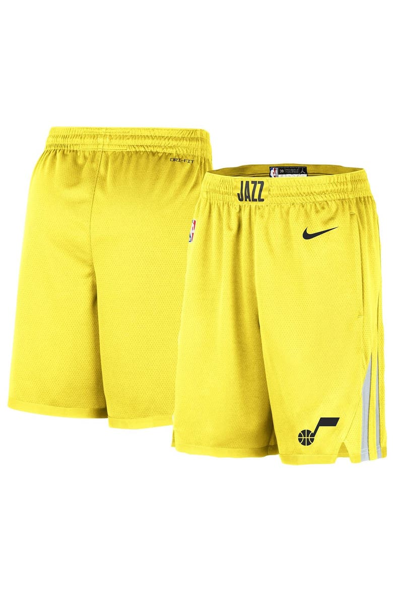Men's Nike Gold 2019/20 Utah Jazz Icon Edition Swingman Shorts, Main, color, Gold