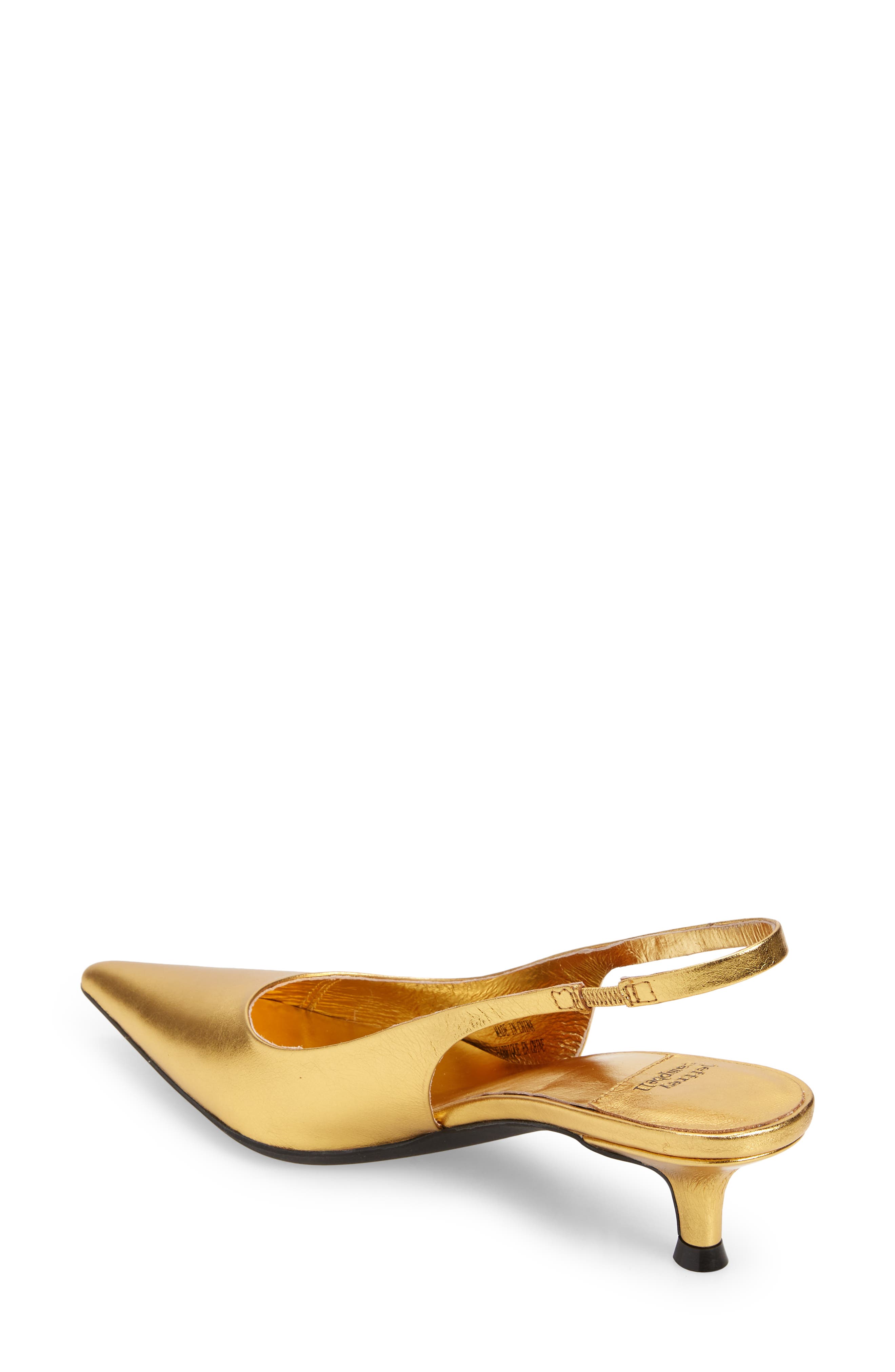 Jeffrey Campbell Persona Slingback Pump, Alternate, color, Gold