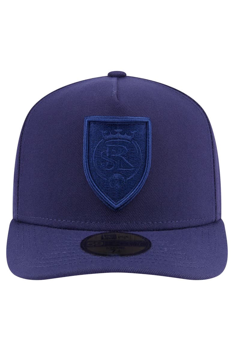 Men's New Era Navy Real Salt Lake Color Pack A-Frame 59FIFTY Fitted Hat, Alternate, color, Navy