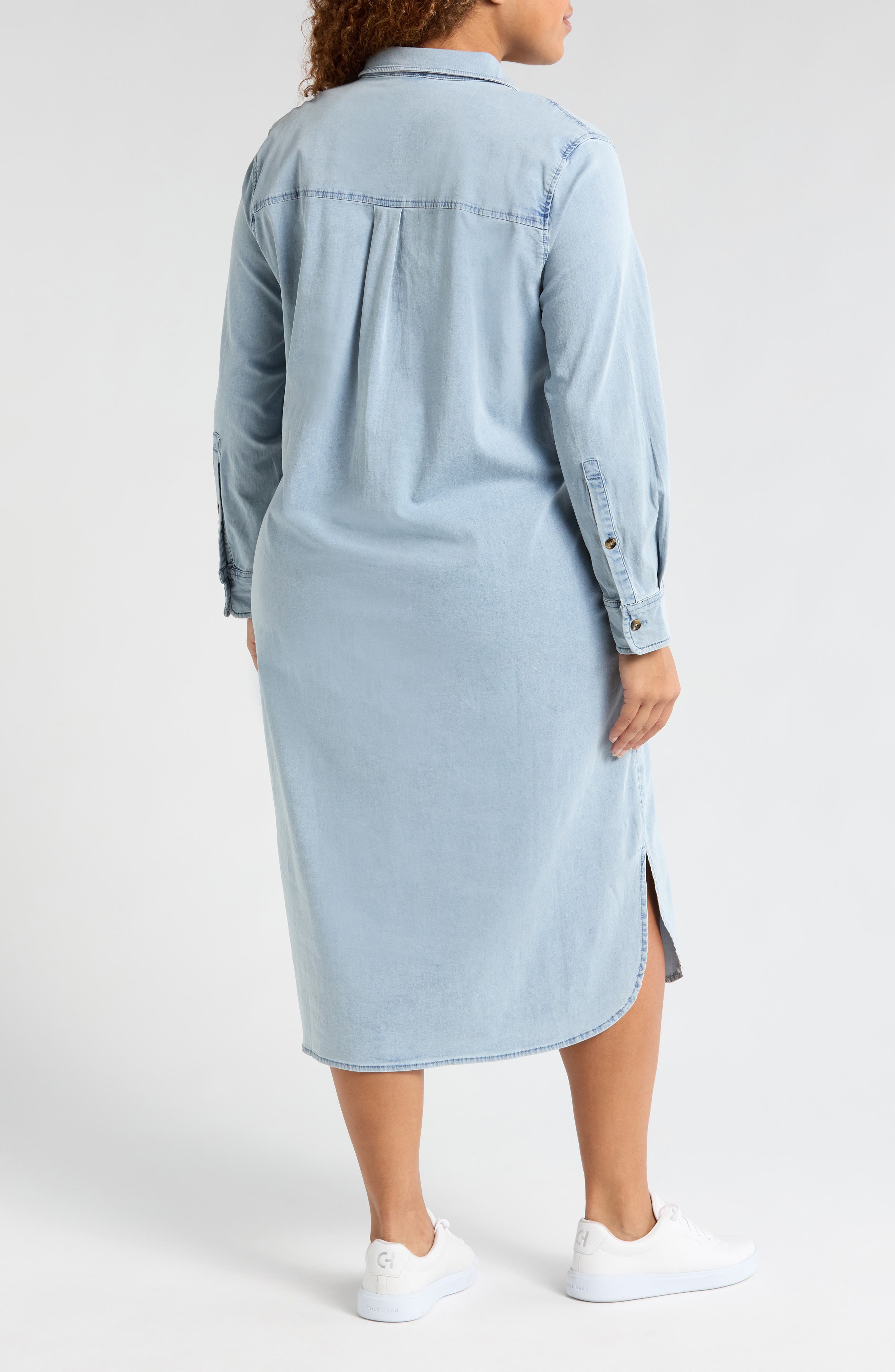 Odeon Long Sleeve Chambray Shirtdress - image 4