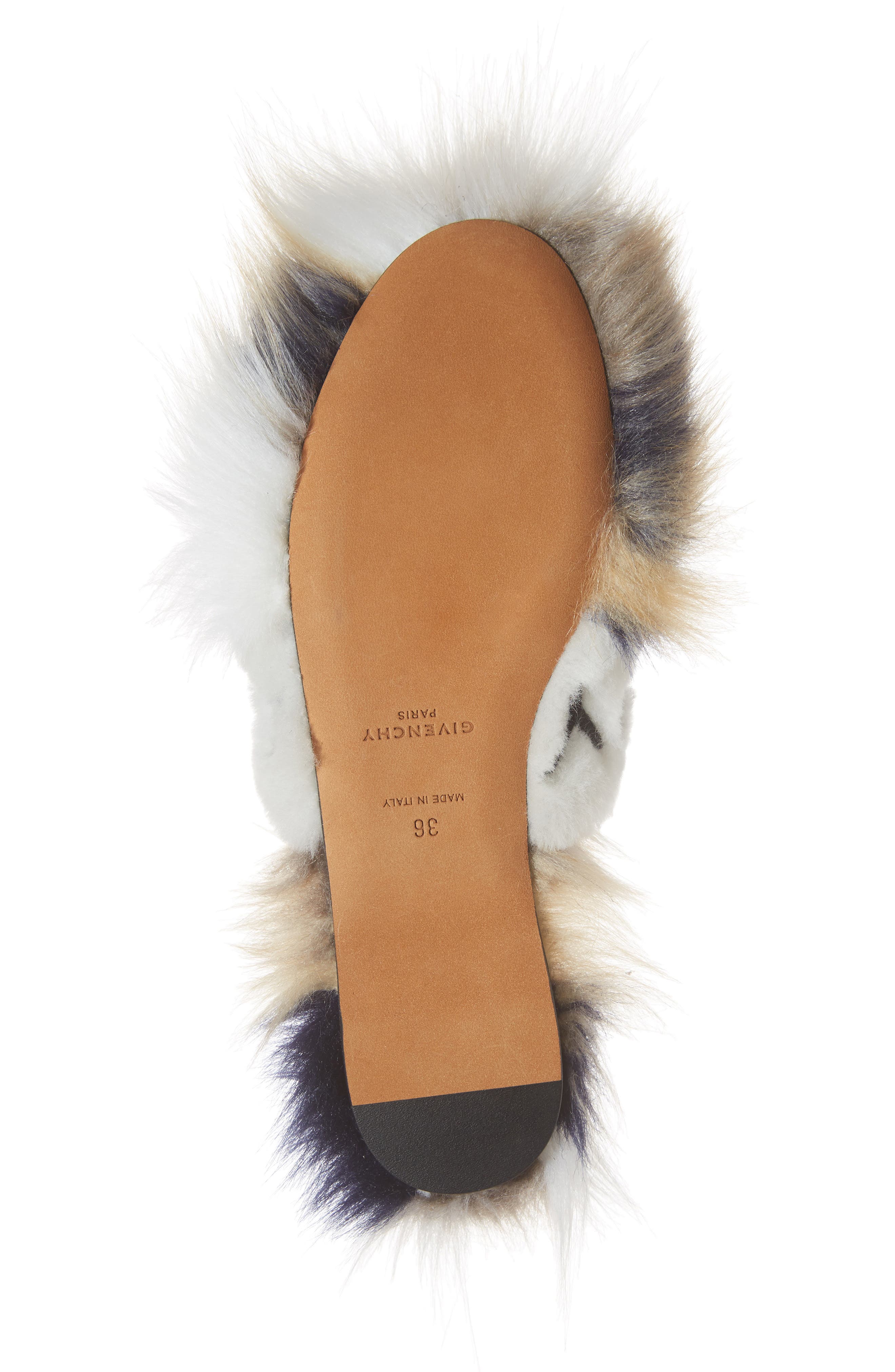 Givenchy Bedford Genuine Shearling Flat Mule, Alternate, color, 