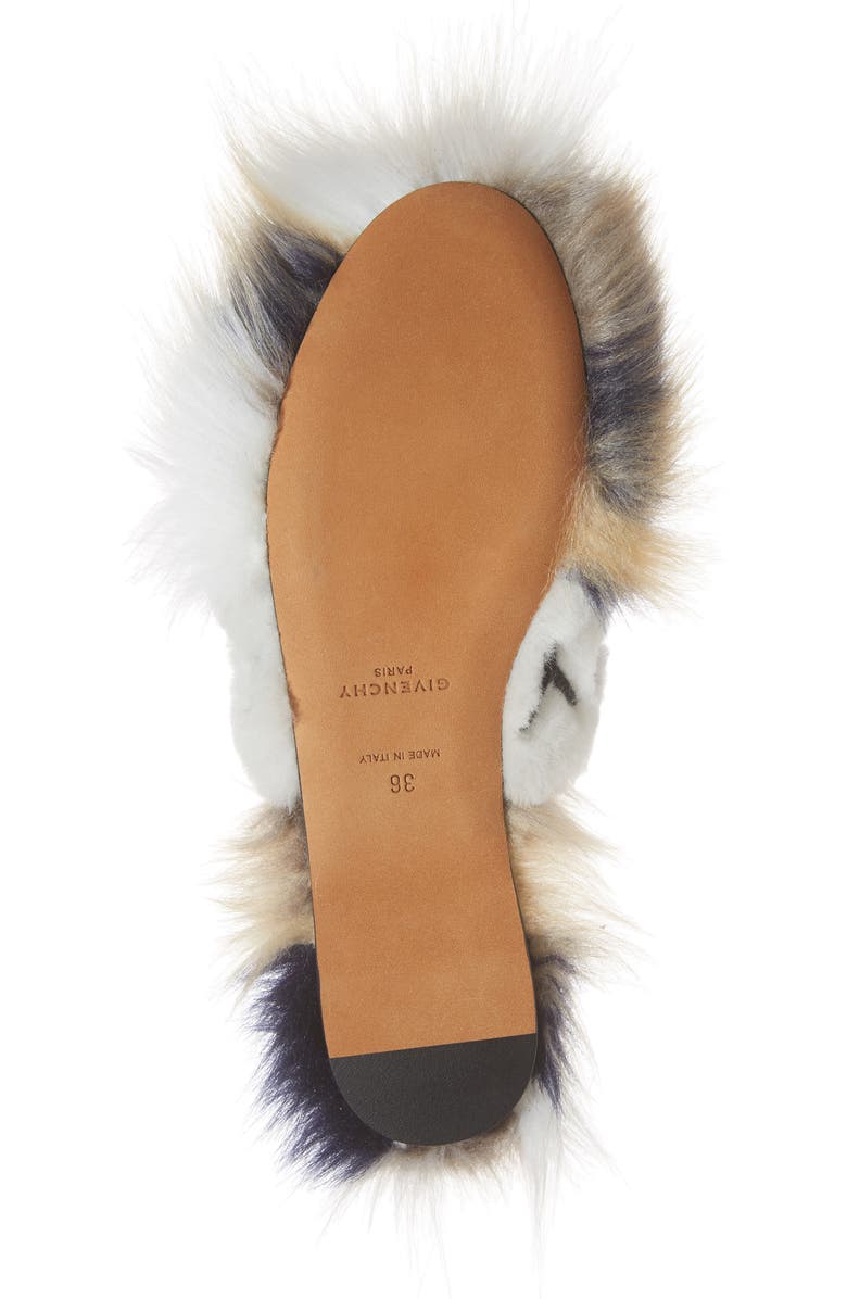Givenchy Bedford Genuine Shearling Flat Mule, Alternate, color,