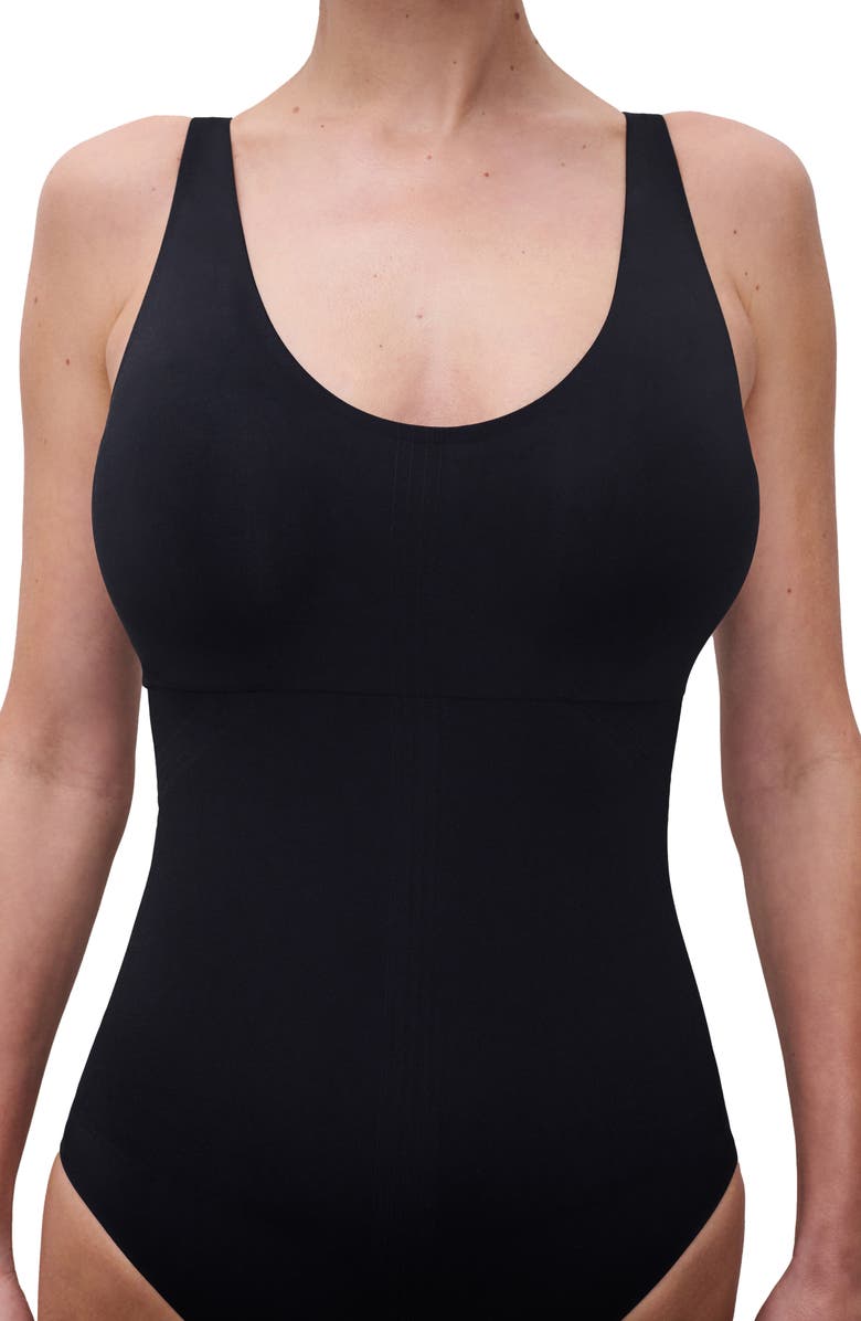 Chantelle Lingerie Smooth Comfort Sculpting Bodysuit, Alternate, color, Black