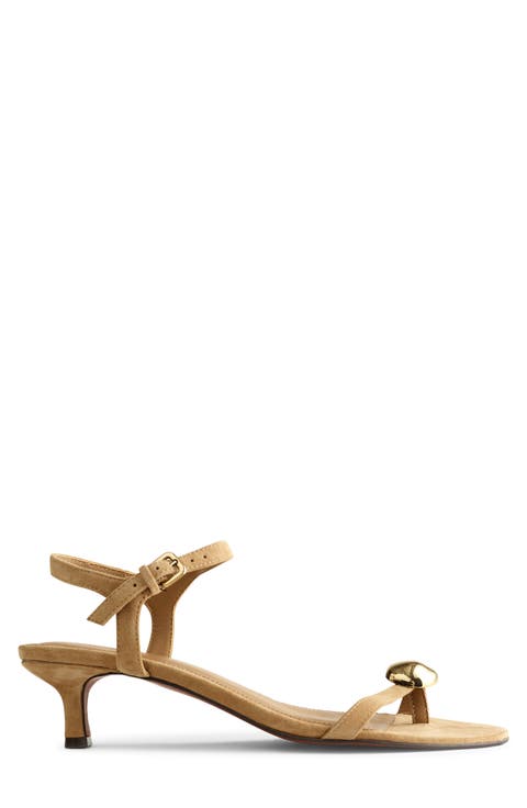 The Mila Organic Hardware Ankle Strap Sandal (Women)