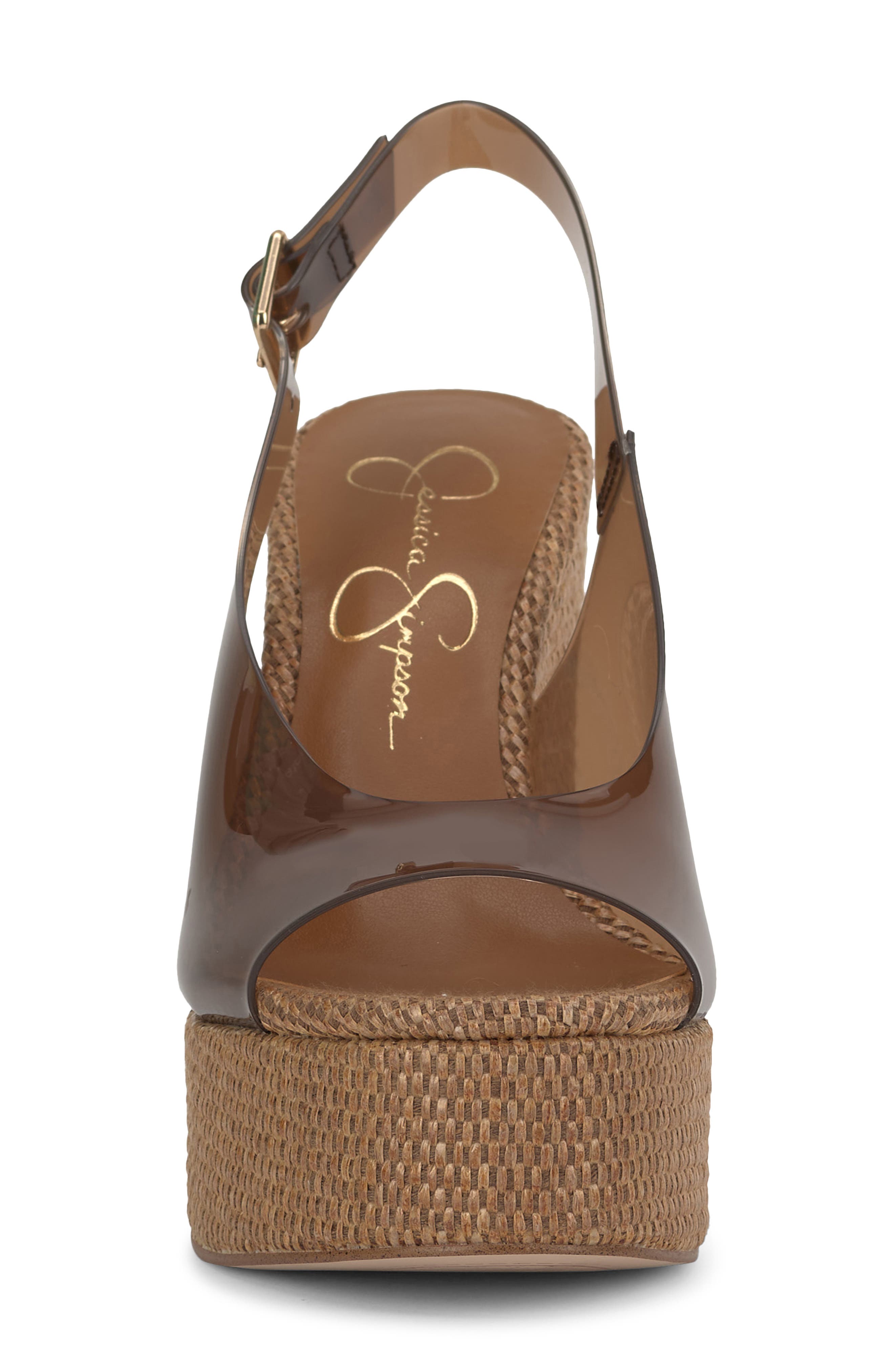 Jessica Simpson Kaliese Slingback Platform Wedge Sandal, Alternate, color, Tuscan Tan