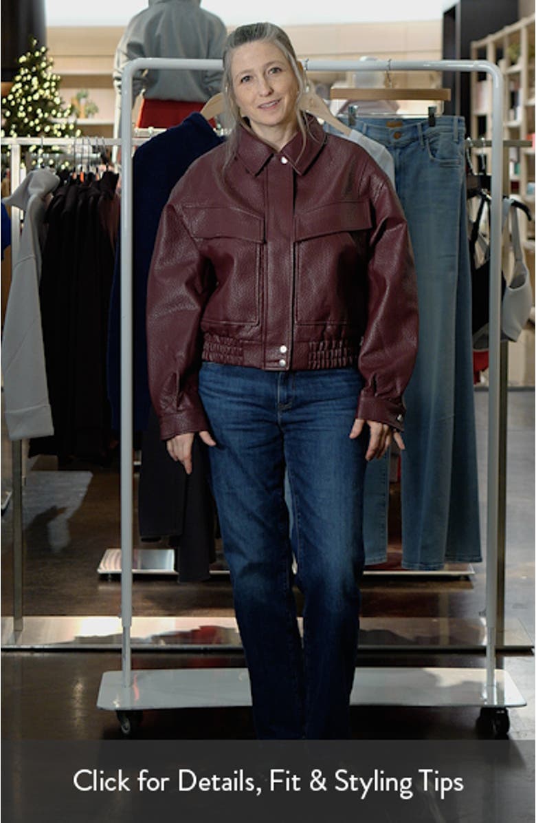 Bubble Boxy Faux Leather Jacket, sales video thumbnail