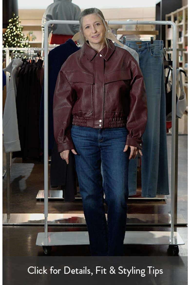 Bubble Boxy Faux Leather Jacket video