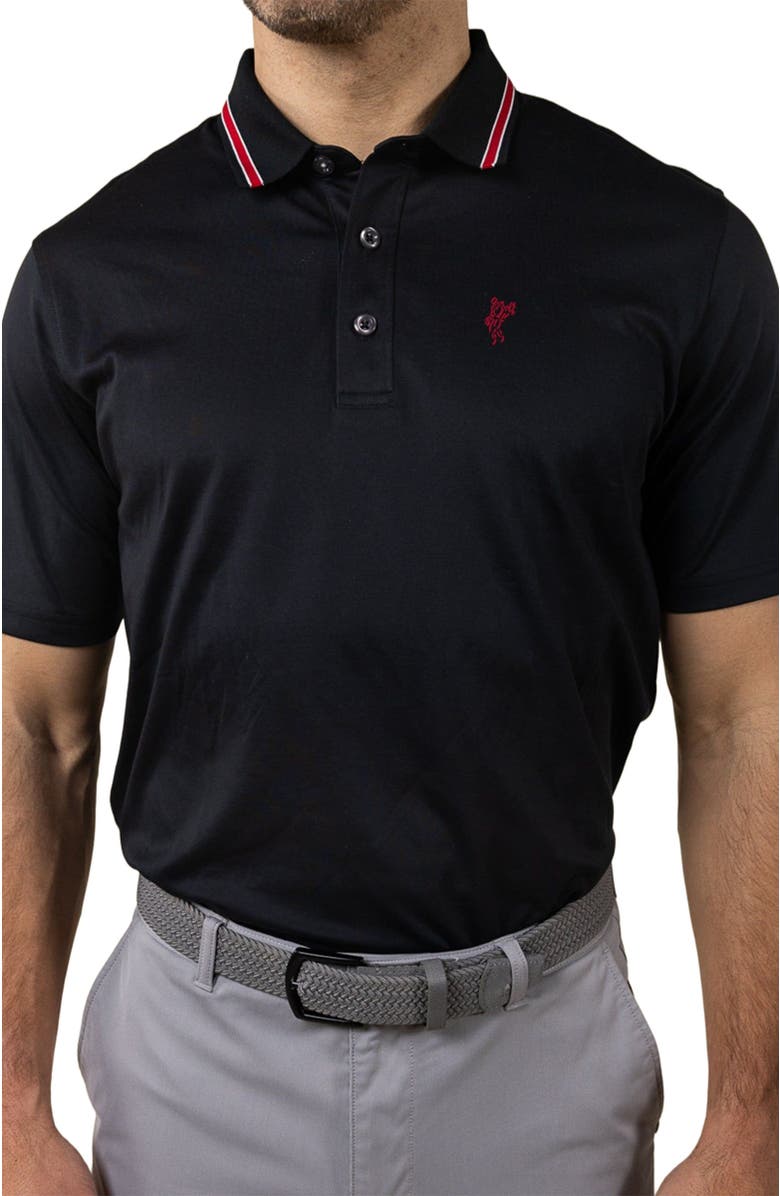 ASHWORTH GOLF The  Original  Polo, Alternate, color, Black/Core Red