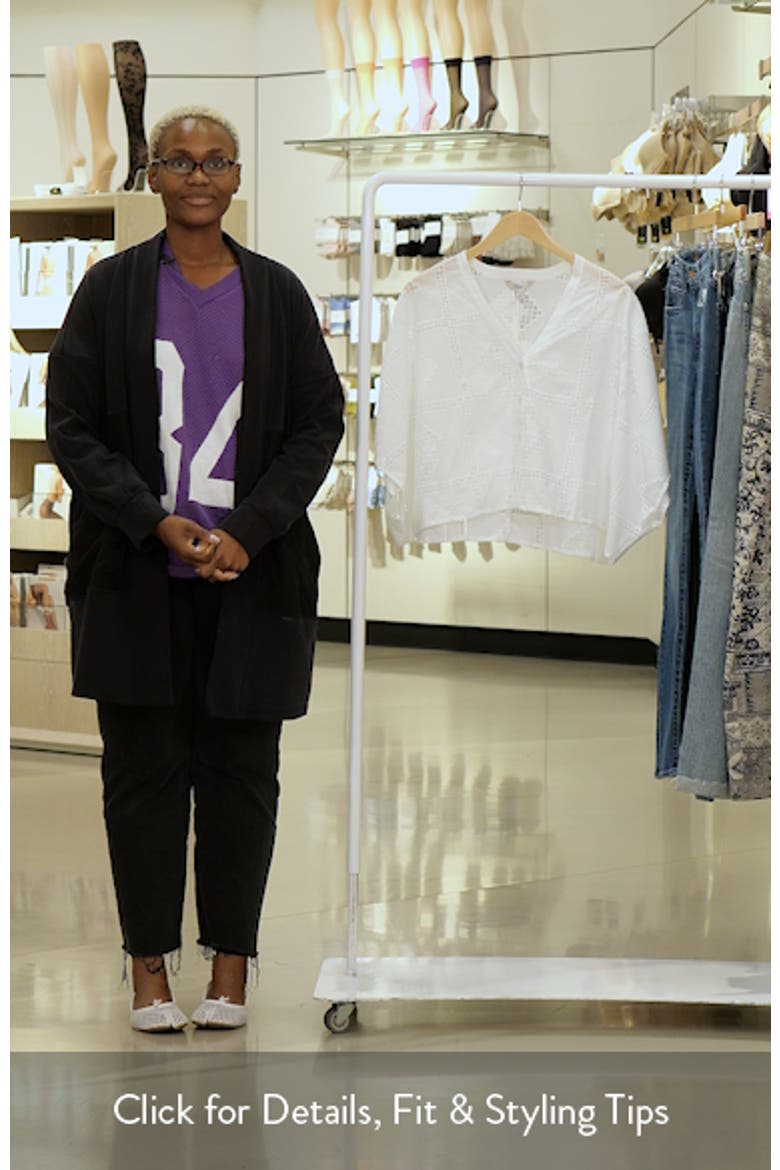 Openwork Embroidered Button-Up Kafta video
