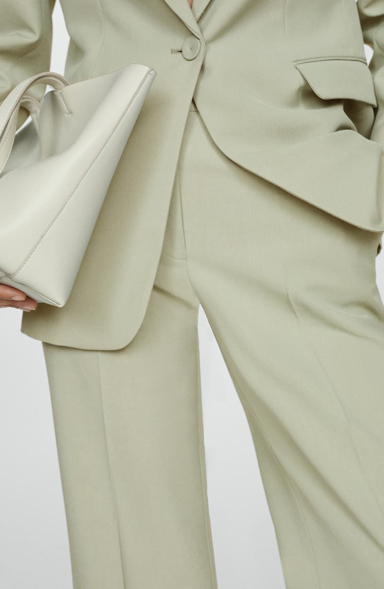 MANGO Flare Pants, Alternate, color, Pastel Green
