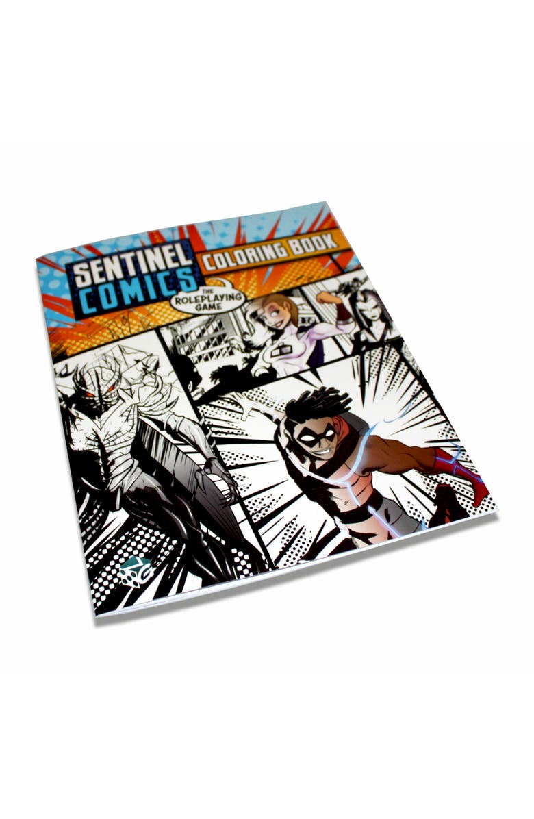 Greater Than Games Sentinel Comics The RPG Coloring Book, Alternate, color, Multicolored