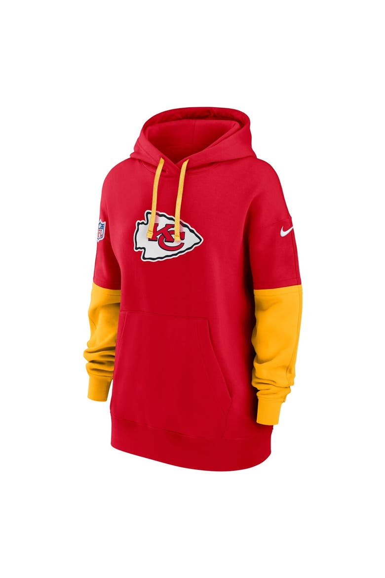 Women's Nike Red Kansas City Chiefs 2024 Sideline Essential Fleece Pullover Hoodie, Alternate, color, Red