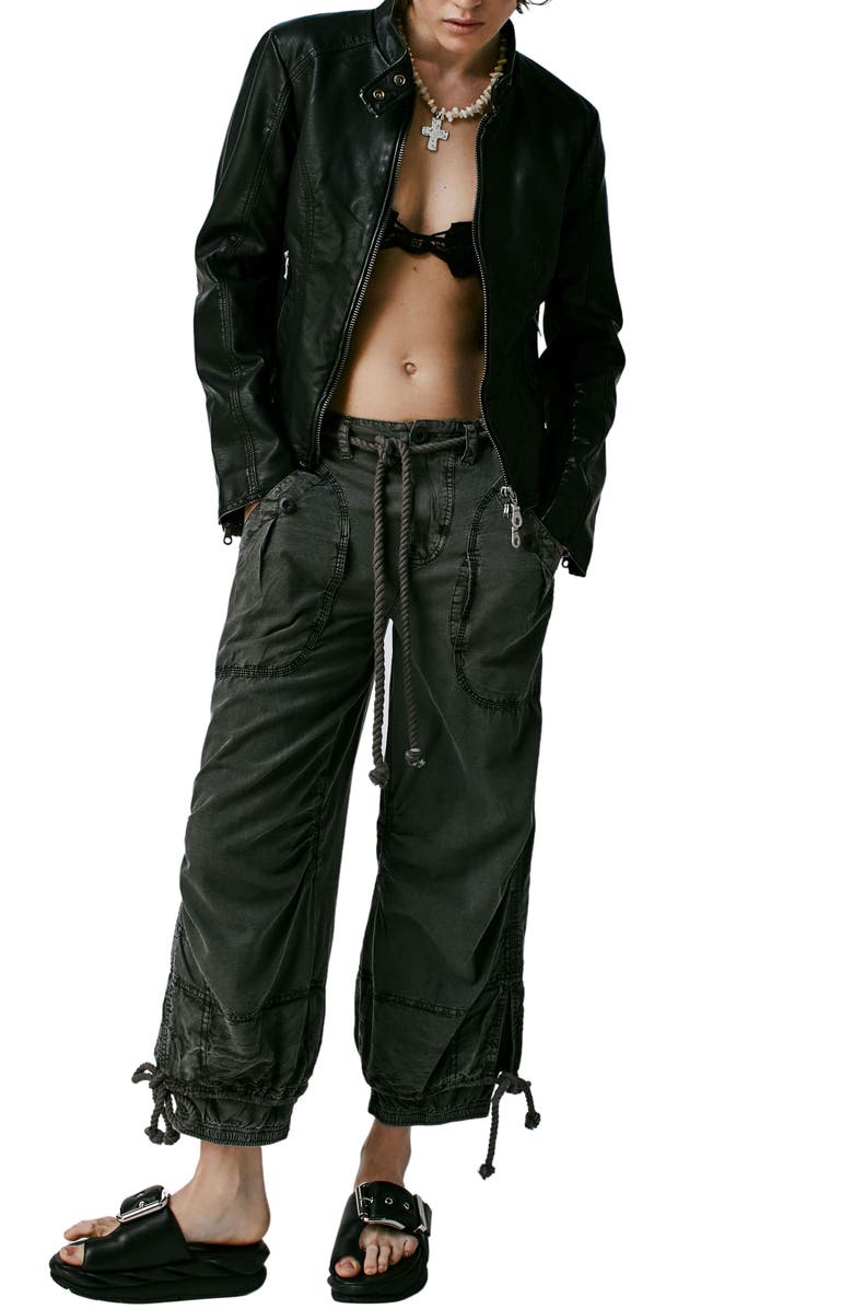 Free People Max Faux Leather Moto Jacket, Alternate, color, 