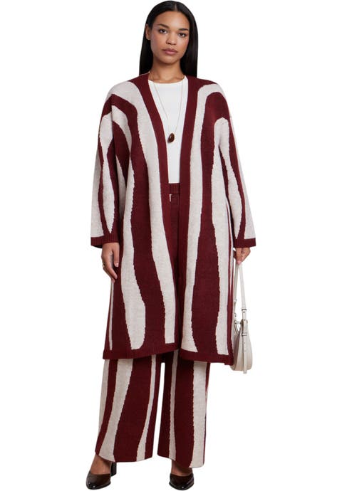 Intarsia Duster Sweater