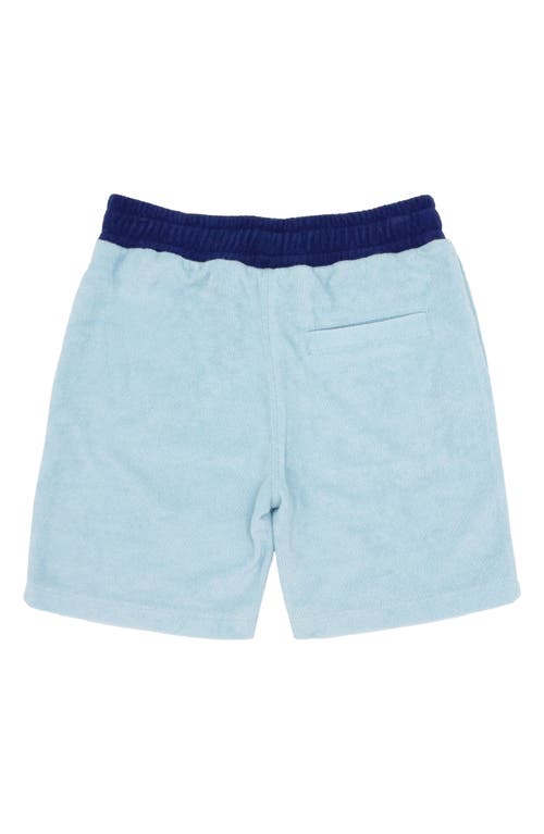 Feather 4 Arrow Kids' Coastal Terry Shorts In Crystal Blue