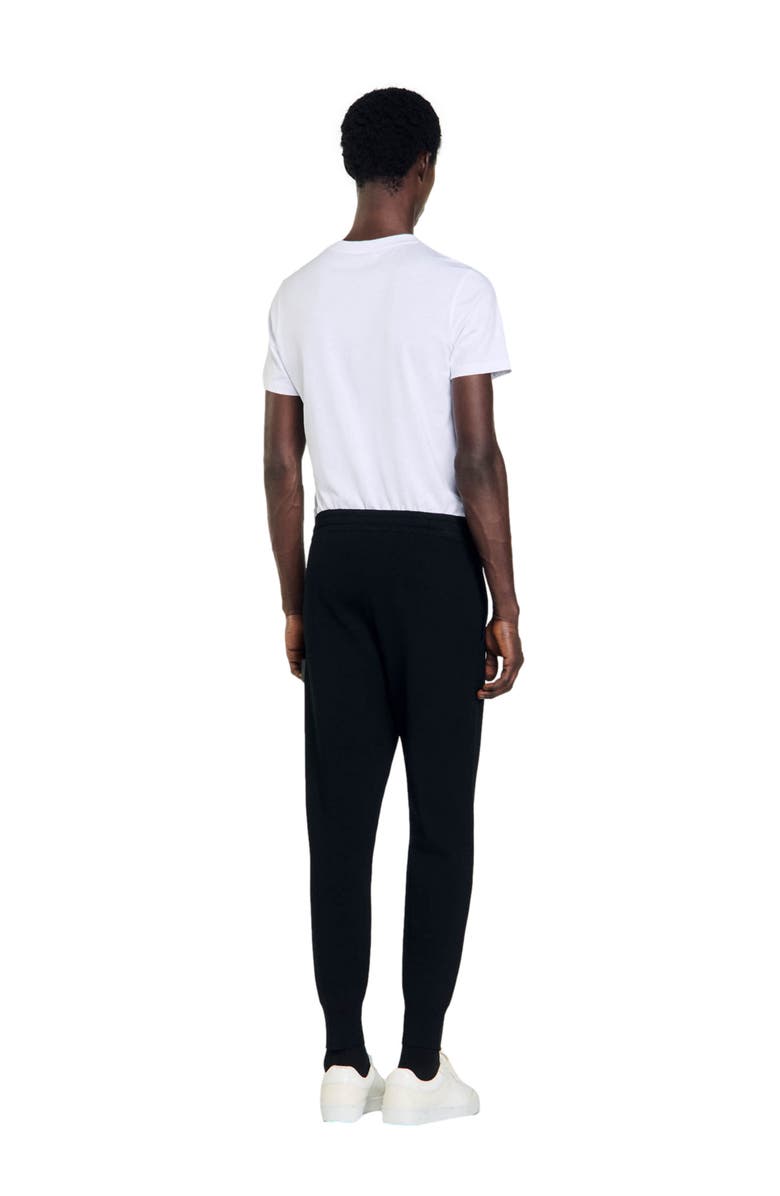 SANDRO Knit jogging bottoms, Alternate, color,