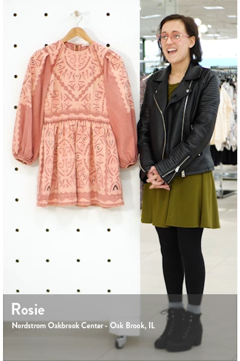 Omaira Long Sleeve Minidress video