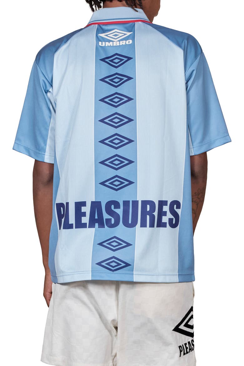 x Umbro Two Cats Short Sleeve Jersey, Alternate, color, BLUE
