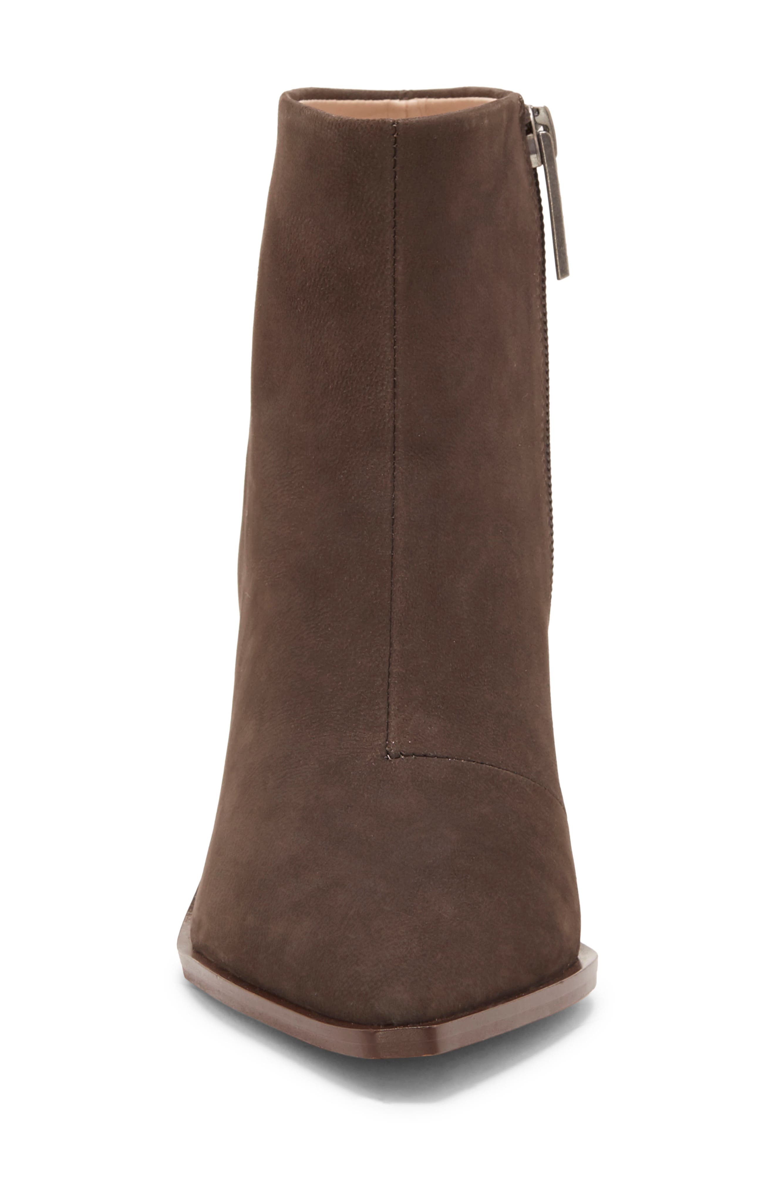 Kelte Pointed Toe Bootie, Alternate, color, CHARCOAL NUBUCK LEATHER