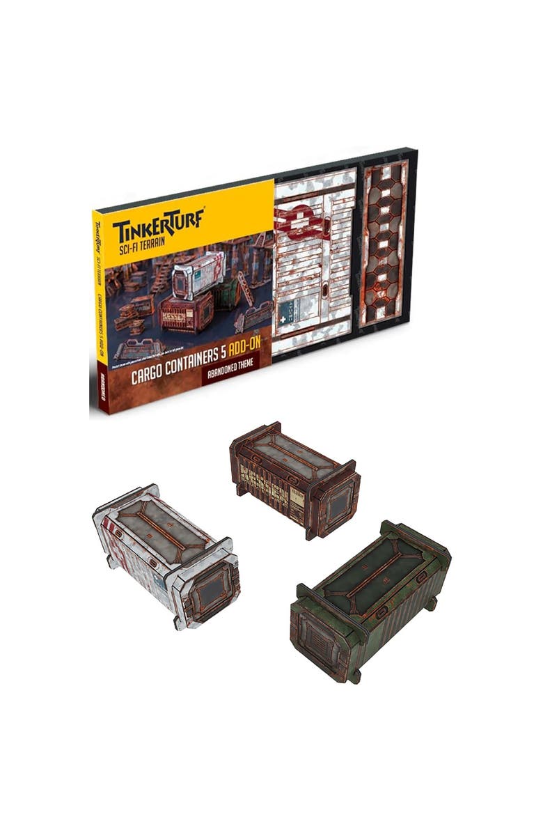 TinkerTurf Scifi Terrain Cargo Containers Series 5 Addon Abandoned Theme, Alternate, color, Multicolored