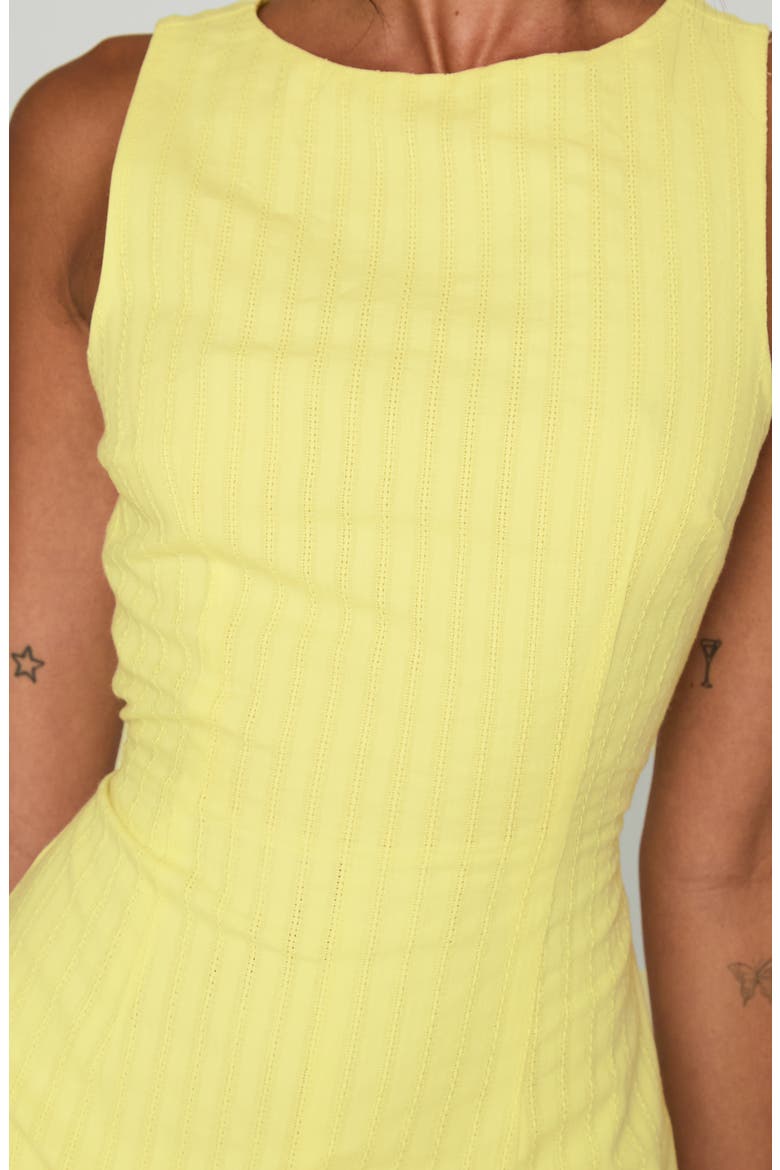 Yumiko Skirted Recycled Cotton Romper, Alternate, color, YELLOW