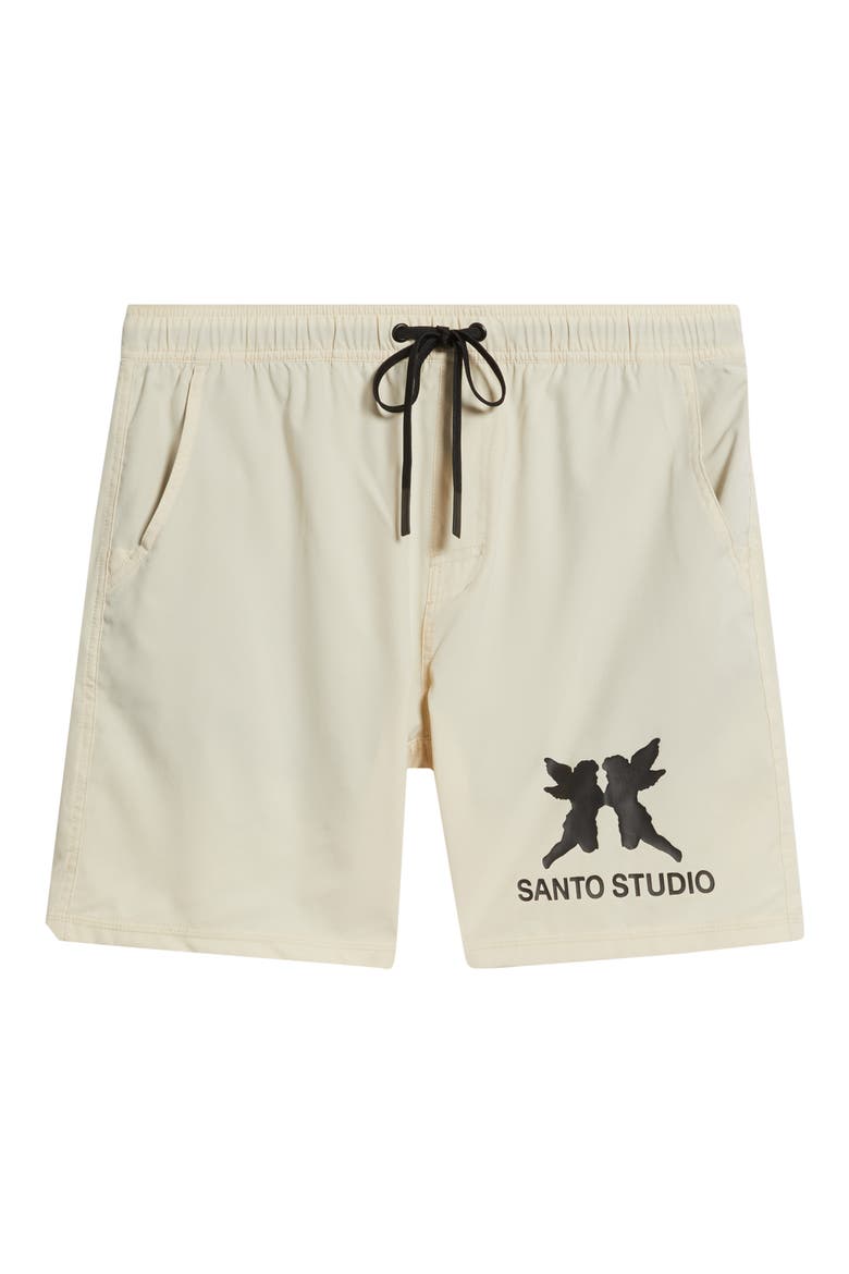 Tempo Faith Over Fear Tech Shorts, Alternate, color, CREAM