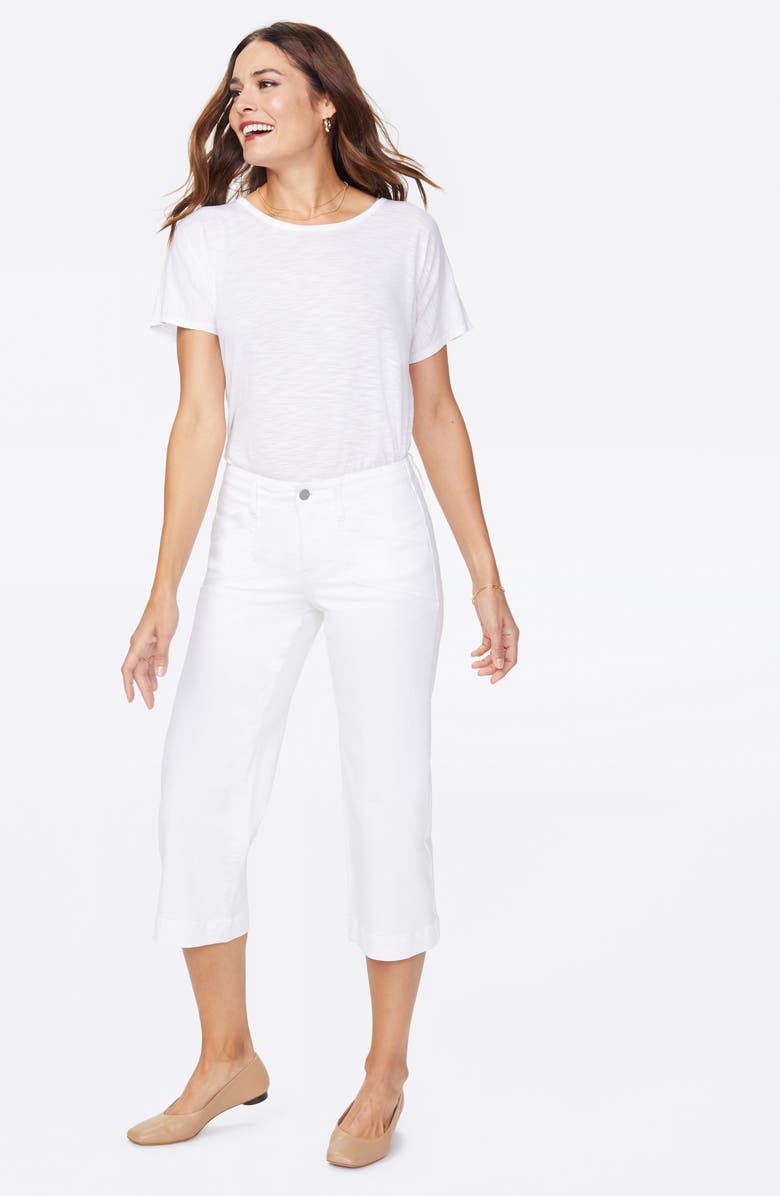 NYDJ Utility High Waist Wide Leg Capri Jeans, Alternate, color,