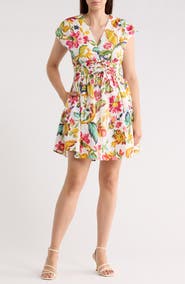 CeCe V-Neck Multi Tie Dress