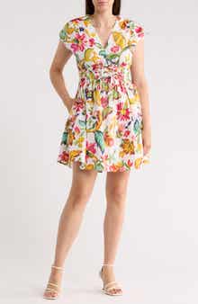 CeCe V-Neck Multi Tie Dress