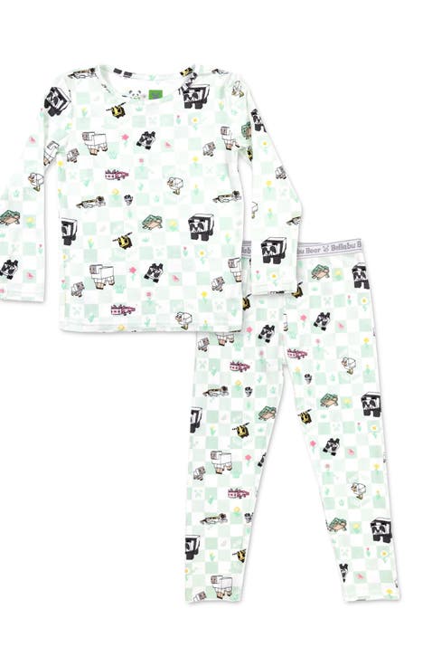 Kids' Minecraft Sleep Repeat Set of 2 Piece Pajamas